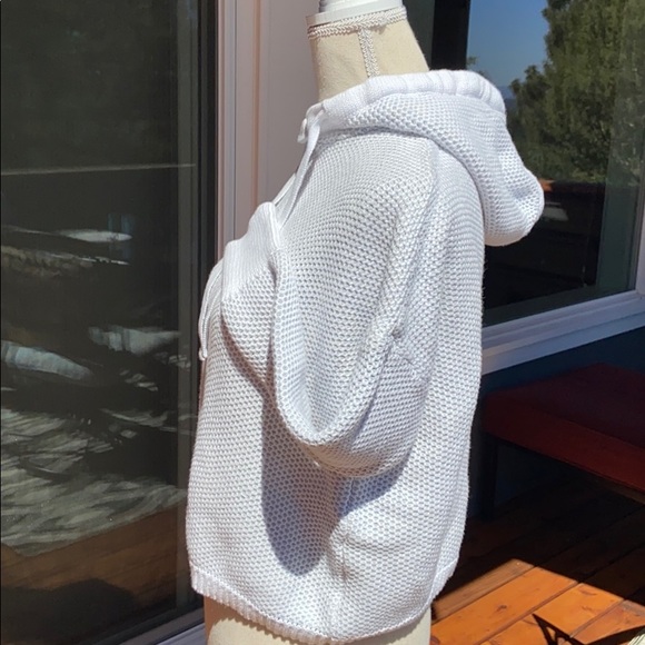 SOLD RACHEL ZOE Soft Cotton Chunky Knit Sweater with Hood Hoodie Hoody Warm Cozy - Picture 13 of 16